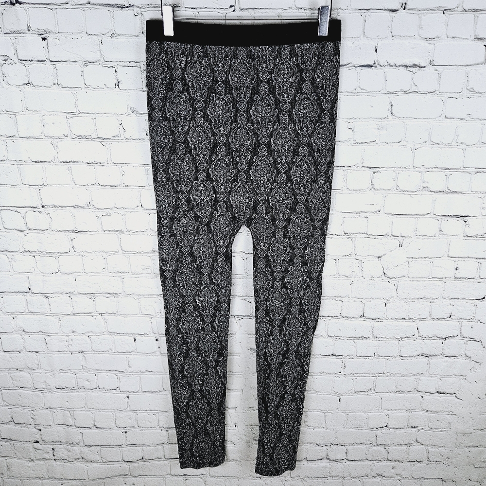 LANE BRYANT | metallic thread stretch patterned tights
